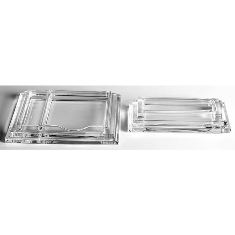 Waterford Marquis Contempra 2-Piece Desk Set Business Card, Note Pad Holder